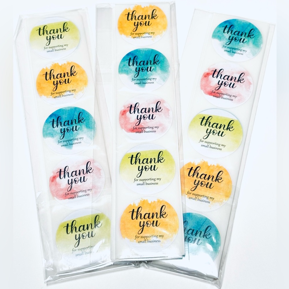 300 Thank You Stickers for Small Business Packaging, Customer Appreciation